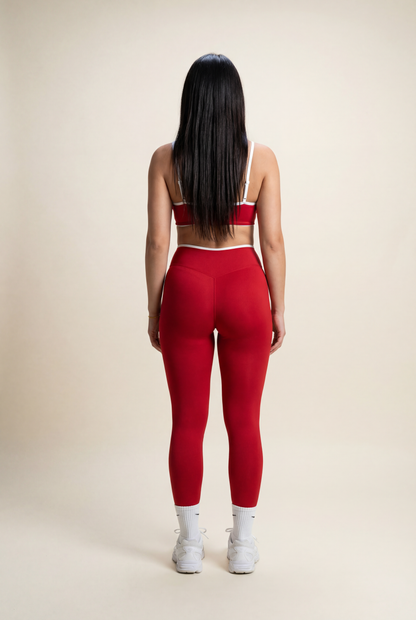 Red AYRAWER Dynamic Set featuring a sleek design, displayed on a neutral background with a focus on vibrant red color.